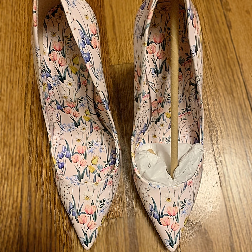 Brand new Aldo stiletto floral heels.
